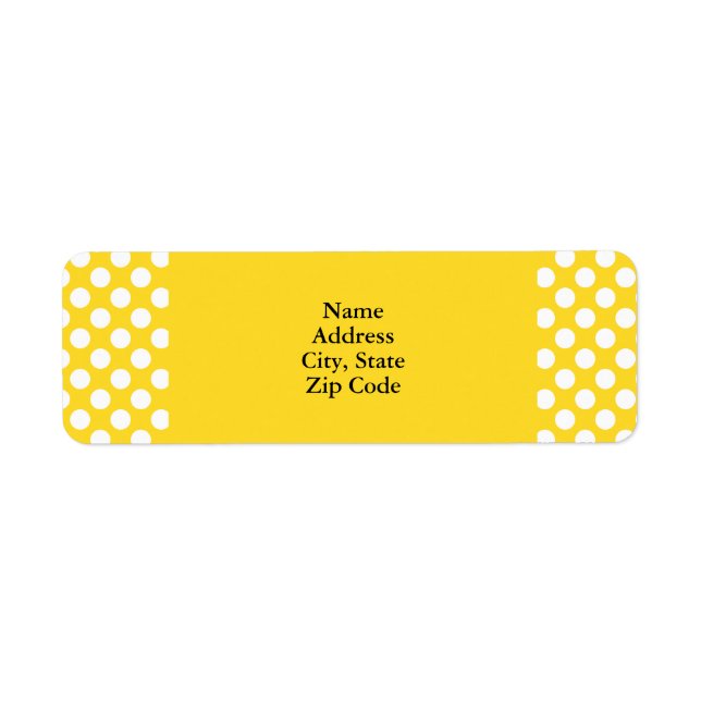 Pointe Polka blanche et jaune (Devant)