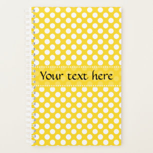 Pointe Polka blanche et jaune