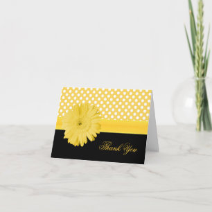 Pointe Polka élégant et Carte de remerciements mar