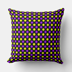 Pointe Polka Jaune Personnalisée - Petit Coussin P