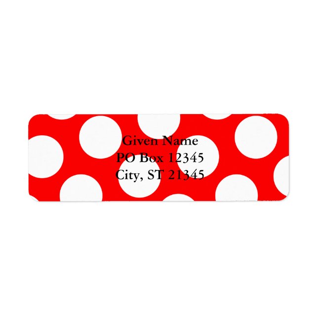 Pointe Polka rouge et blanc (Devant)