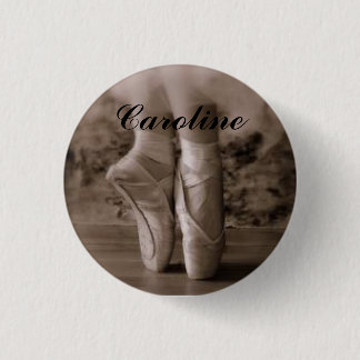 Pointe Shoe - Caroline 1 Inch Round Button