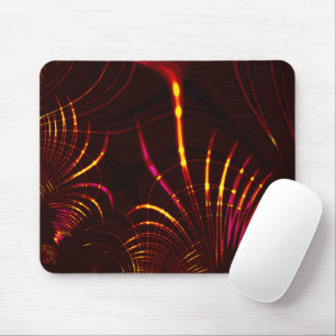 Pointed curves from pink to 'fire colour' mouse pad