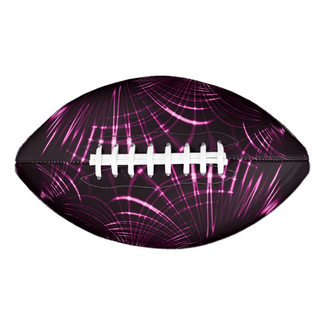 Pointed curves in pink colour and dark background football (Front)