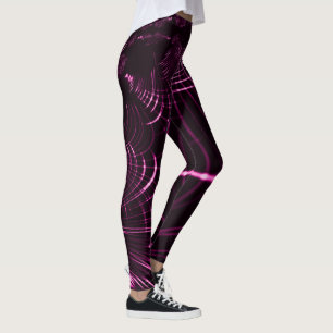 Pointed curves in pink colour and dark background leggings