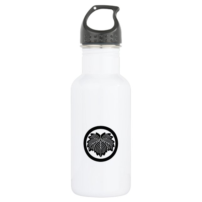 Pointed-leaf ivy in circle 532 ml water bottle (Front)
