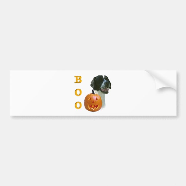 Pointer (Black Coated)  Boo Bumper Sticker (Front)