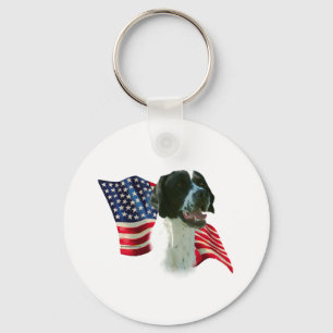 Pointer (blk)  Flag Keychain