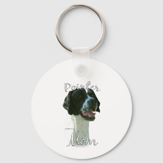 Pointer (blk) Mom 2 Keychain (Front)