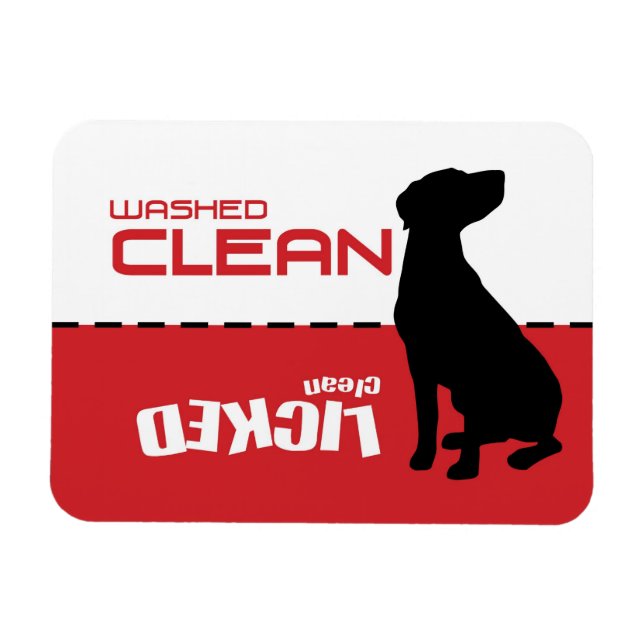 Pointer Dog, Dishwasher Magnet - Licked Clean (Horizontal)