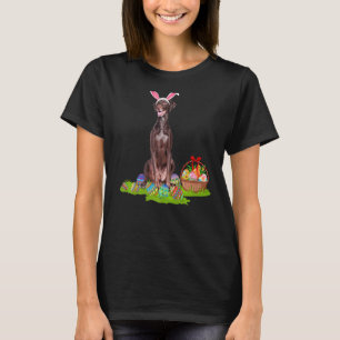 Pointer Dog Easter Egg Hunting Bunny Pointer Dog E T-Shirt
