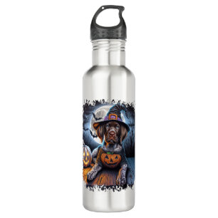 Pointer Dog Halloween Square 710 Ml Water Bottle