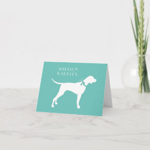 Pointer Dog Puppy English Setter Note Card