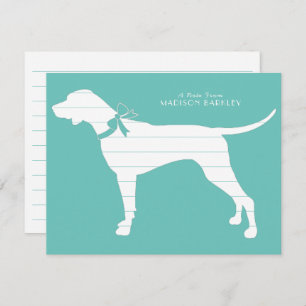 Pointer Dog Puppy English Setter Thank You Card