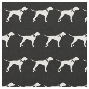 Pointer Dog Silhouette Pet Fabric