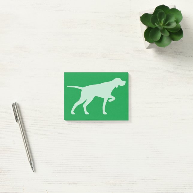 Pointer Dog Silhouette Pointing Post-it Notes (Office)