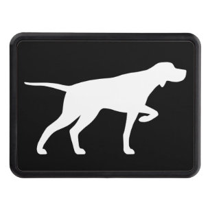 Pointer Dog Silhouette Tow Hitch Cover