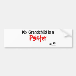 Pointer Grandchild Bumper Sticker