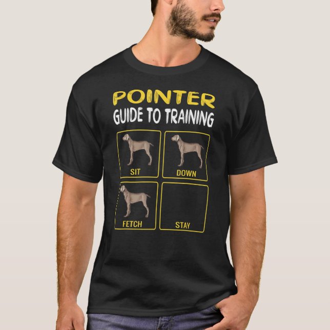 Pointer Guide To Training Dog Obedience T-Shirt (Front)