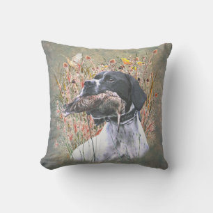 Pointer,  Hunting Woodcock      Outdoor Pillow