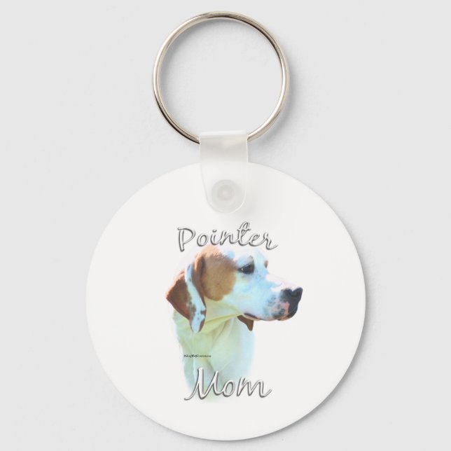 Pointer (lemon) Mom 2 Keychain (Front)