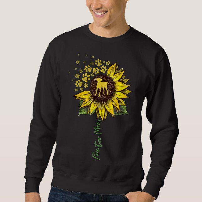 Pointer Mom Sunflower German Shorthaired Pointer G Sweatshirt (Front)