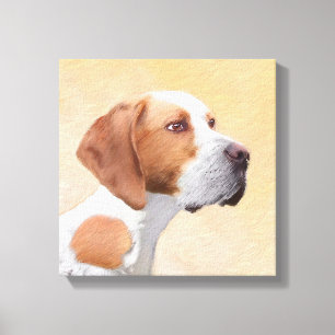 Pointer Painting - Cute Original Dog Art Canvas Print