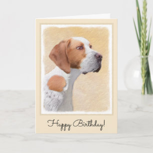 Pointer Painting - Cute Original Dog Art Card