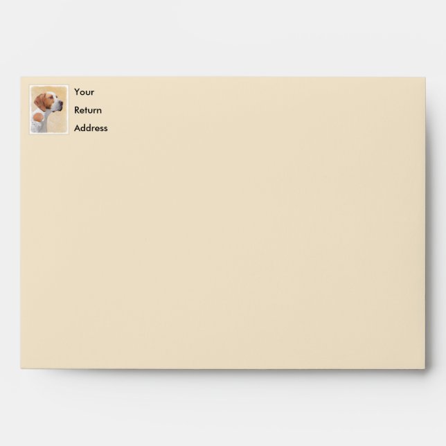Pointer Painting - Cute Original Dog Art Envelope (Front)
