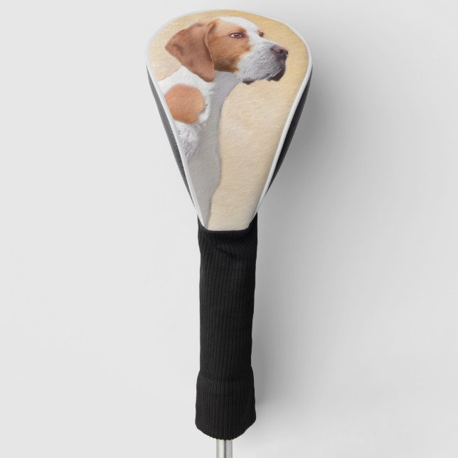 Pointer Painting - Cute Original Dog Art Golf Head Cover (Front)
