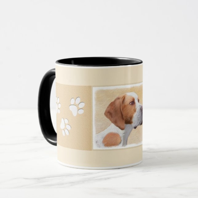 Pointer Painting - Cute Original Dog Art Mug (Front Left)