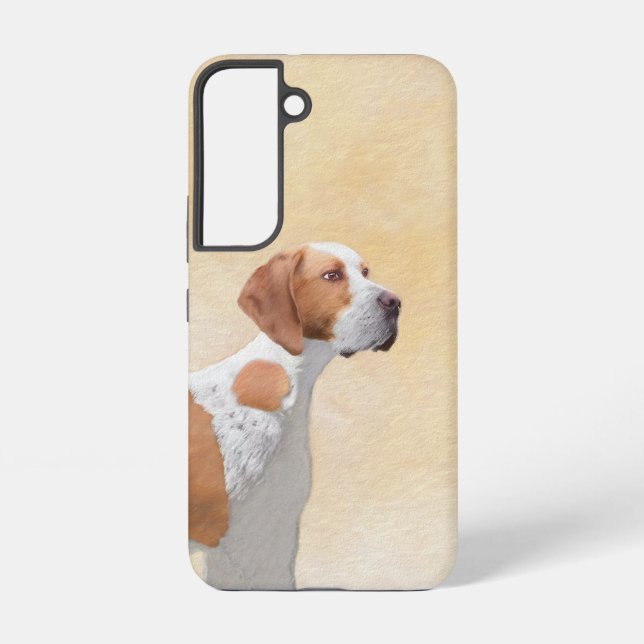 Pointer Painting - Cute Original Dog Art Samsung Galaxy S22 Case (Back)
