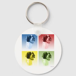 Pointer Pop Art Keychain