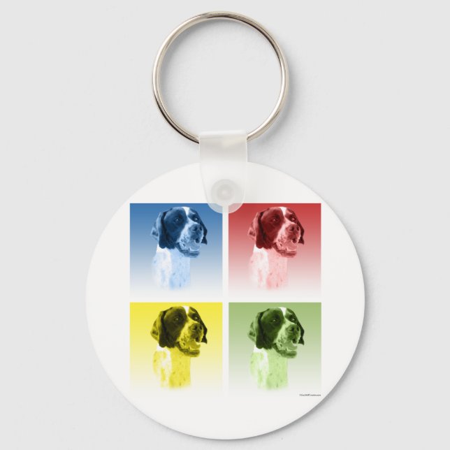 Pointer Pop Art Keychain (Front)