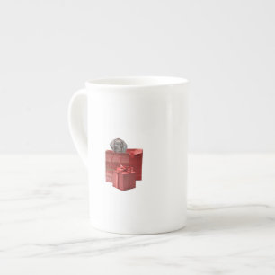 Pointer Puppy Christmas Gift Bone China Mug