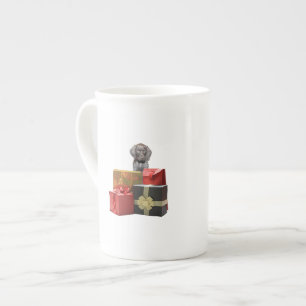 Pointer Puppy Christmas Gifts Bone China Mug