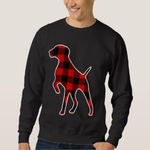 Pointer Red Buffalo Plaid Dog Pet Matching Pj Fami Sweatshirt