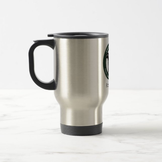 Pointer Rescue Organization Foster Dad Travel Mug (Left)