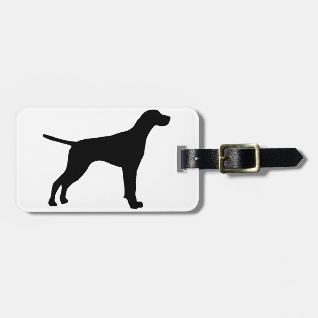 pointer silhouette luggage tag (Front Horizontal)