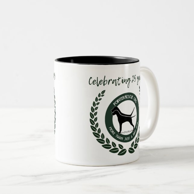 PointerRescue Org 25e Anniversaire Mug (Devant droit)