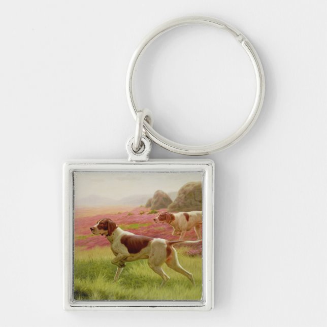 Pointers in a Landscape, 19th century Keychain (Front)