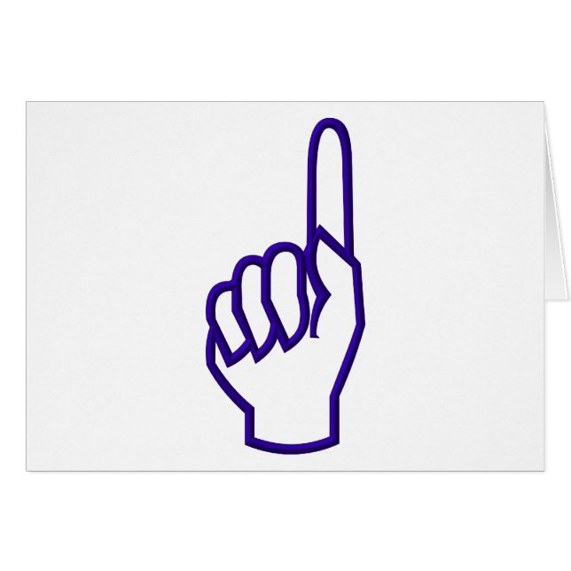 Pointeur vers le haut doigt/main (Devant horizontal)