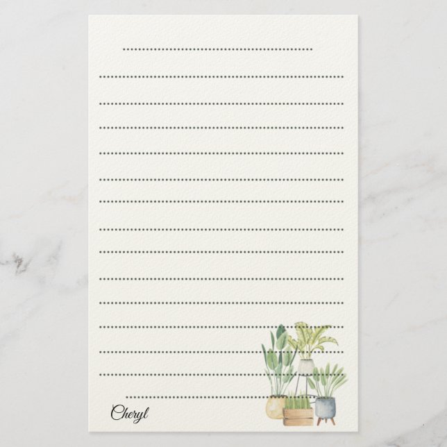 Pointez Personnaliser Papier à écriture papeterie (Devant)