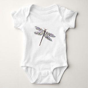 Pointilist Dragon Fly Baby Bodysuit