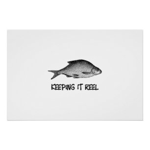 pointillism fish poster