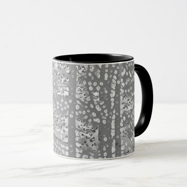 Pointillist trees mug (Front Right)