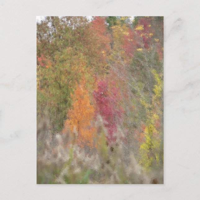 "Pointillist's Autumn" Postcard (Front)