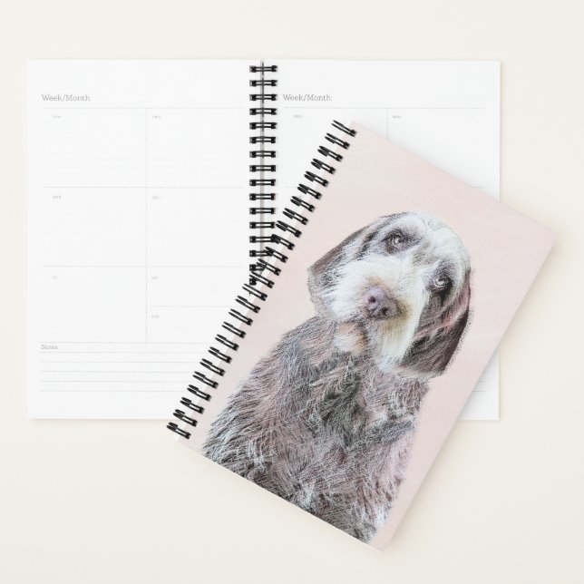 Pointing à poils durs Peinture Griffon - Art Chien (Devant avec enveloppe)