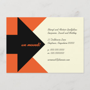 Pointing Arrow Moving Announcement and Invitation