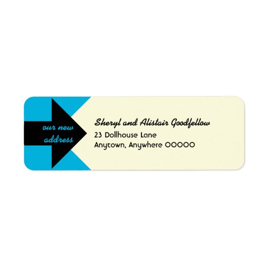 Pointing Arrow Moving Announcement Return Address Return Address Label